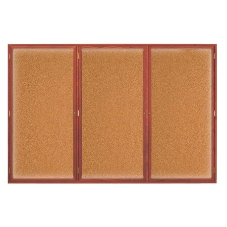 United Visual Products Open Faced Traditional Corkboard, 24x18" UV640A-GOLD-FORBO